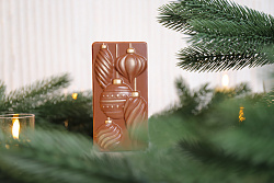 Шоколадные плитки  «Ёлочные шары»